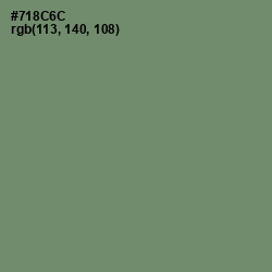 #718C6C - Camouflage Green Color Image