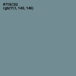 #718C92 - Slate Gray Color Image