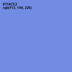 #718CE2 - Cornflower Blue Color Image