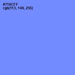 #718CFF - Cornflower Blue Color Image