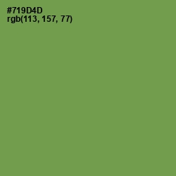 #719D4D - Glade Green Color Image