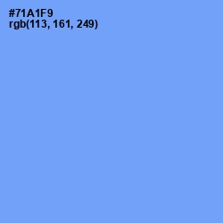 #71A1F9 - Cornflower Blue Color Image