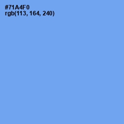 #71A4F0 - Cornflower Blue Color Image