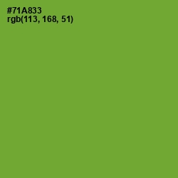 #71A833 - Olive Drab Color Image