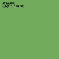 #71AA5A - Asparagus Color Image