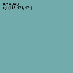 #71ABAB - Gumbo Color Image
