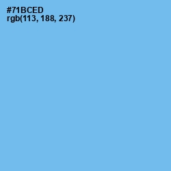 #71BCED - Cornflower Blue Color Image