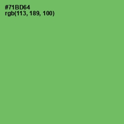 #71BD64 - Fern Color Image