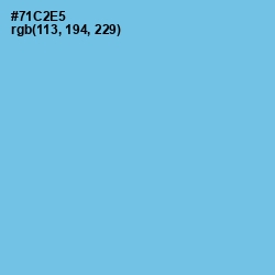 #71C2E5 - Sky Blue Color Image
