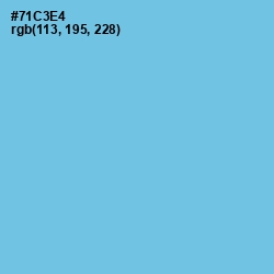 #71C3E4 - Sky Blue Color Image