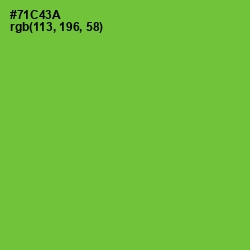 #71C43A - Bright Green Color Image