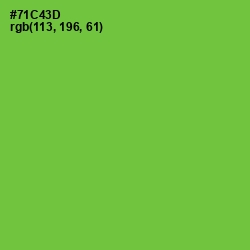 #71C43D - Bright Green Color Image