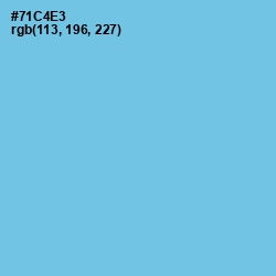 #71C4E3 - Sky Blue Color Image