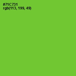 #71C731 - Bright Green Color Image