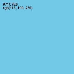 #71C7E6 - Sky Blue Color Image