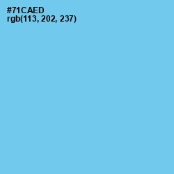 #71CAED - Sky Blue Color Image