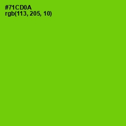 #71CD0A - Bright Green Color Image