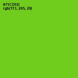 #71CD1D - Bright Green Color Image