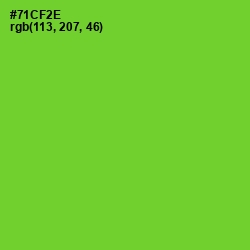 #71CF2E - Bright Green Color Image