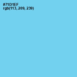 #71D1EF - Sky Blue Color Image