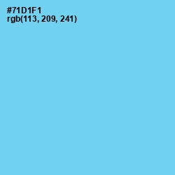 #71D1F1 - Sky Blue Color Image