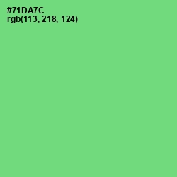 #71DA7C - Pastel Green Color Image