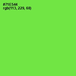 #71E544 - Screamin' Green Color Image