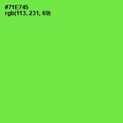 #71E745 - Screamin' Green Color Image