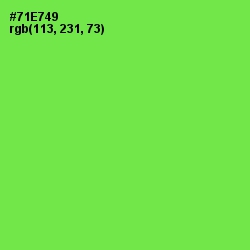 #71E749 - Screamin' Green Color Image