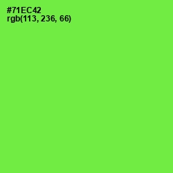 #71EC42 - Screamin' Green Color Image