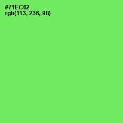 #71EC62 - Screamin' Green Color Image