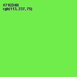 #71ED4B - Screamin' Green Color Image