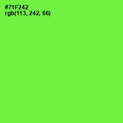 #71F242 - Screamin' Green Color Image