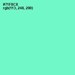 #71F8C8 - Aquamarine Color Image