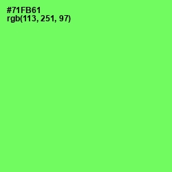 #71FB61 - Screamin' Green Color Image