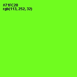 #71FC20 - Bright Green Color Image