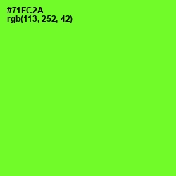 #71FC2A - Bright Green Color Image