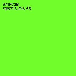 #71FC2B - Bright Green Color Image