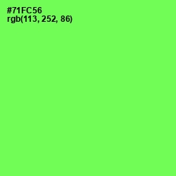 #71FC56 - Screamin' Green Color Image