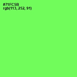 #71FC5B - Screamin' Green Color Image