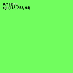 #71FD5E - Screamin' Green Color Image