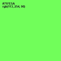 #71FE5A - Screamin' Green Color Image
