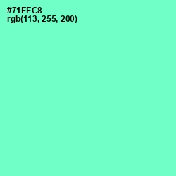 #71FFC8 - Aquamarine Color Image