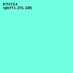 #71FFE4 - Aquamarine Color Image