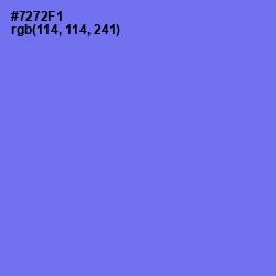 #7272F1 - Moody Blue Color Image