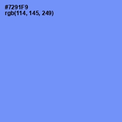 #7291F9 - Cornflower Blue Color Image