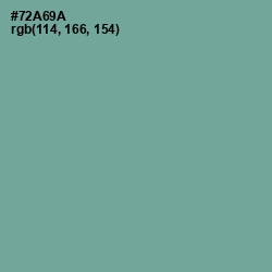 #72A69A - Sea Nymph Color Image