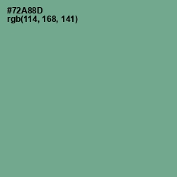 #72A88D - Bay Leaf Color Image