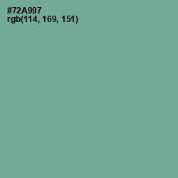 #72A997 - Sea Nymph Color Image