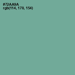 #72AA9A - Sea Nymph Color Image